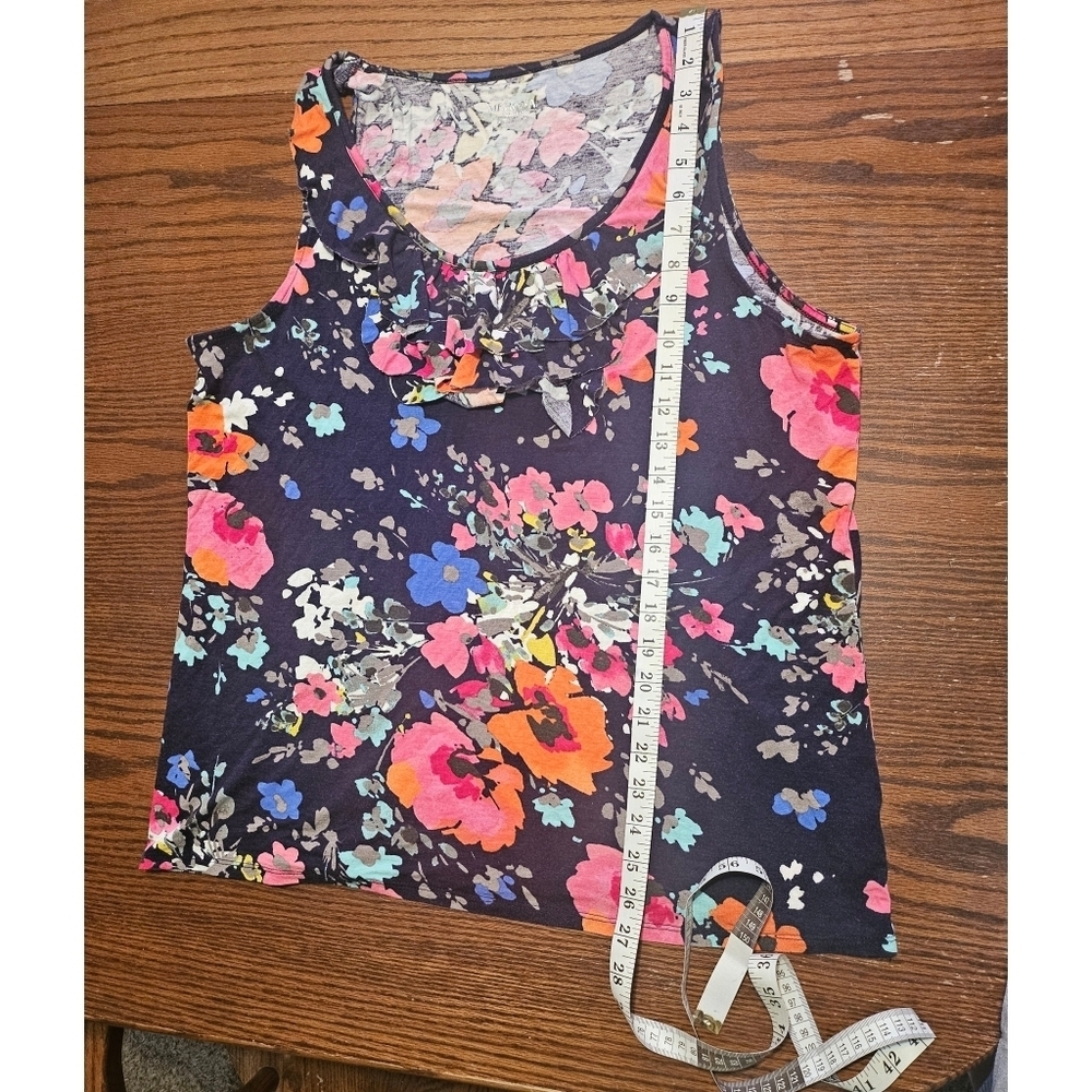 Merona Floral Ruffle Tank - Picture 9 of 9